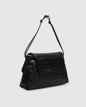 Bottega Veneta Чорна шкіряна сумка Giorno 857657V3IV0