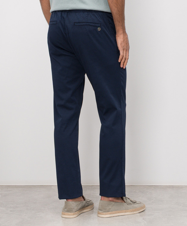 Castangia dal 1850 Сині штани з шовком GDPCA101S26 зображення 4