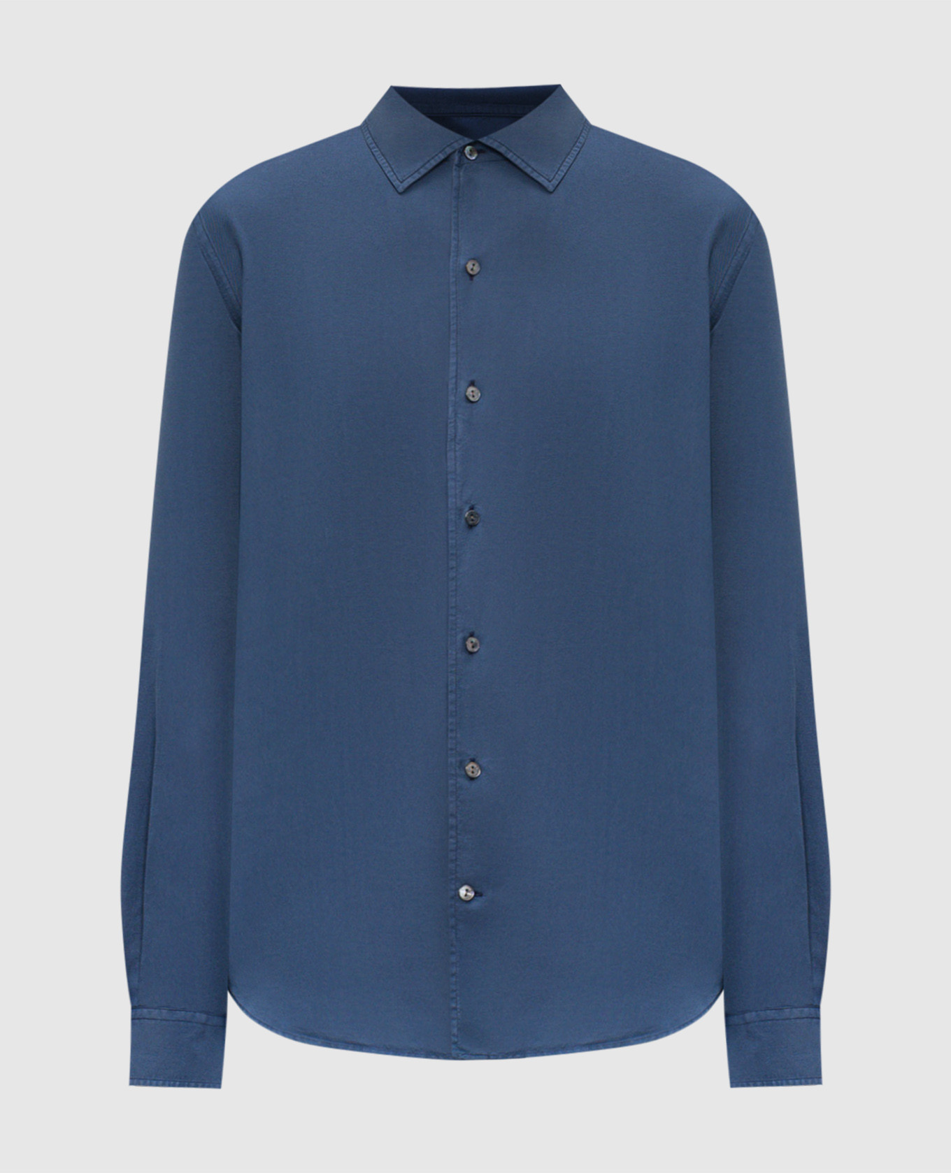 

Синяя рубашка с шелком, Синий, Рубашки