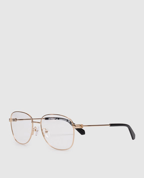 Off-White Золотые очки с логотипом Arrow OW6017760057