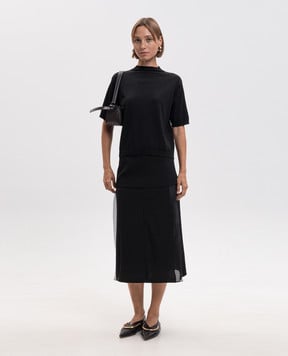 Jil Sander Черная юбка из шерсти J02MA0382J40356
