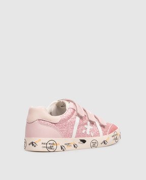 Premiata Дитячі рожеві комбіновані кросівки Andy 242094022735