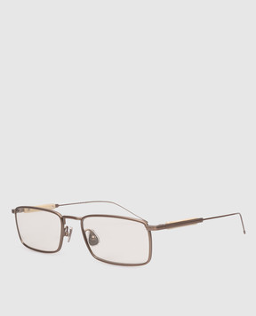 Brunello Cucinelli Золотые солнцезащитные очки Sartorial Sunset MOCMULTS30