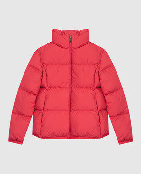 Moncler ENFANT Детская розовая пуховая куртка с нашивкой логотипа K29541A00016597YW1214