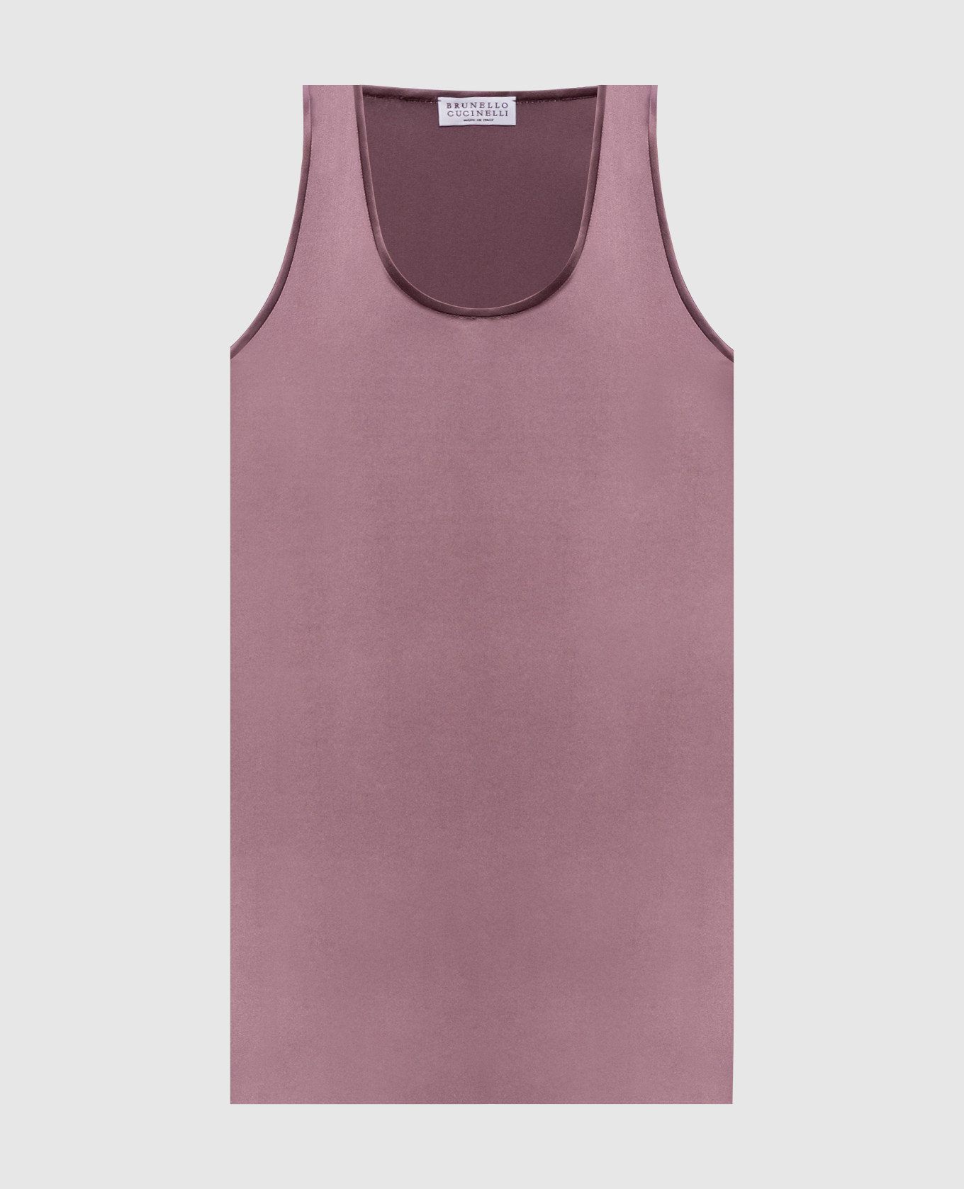 Фиолетовый топ из шелка