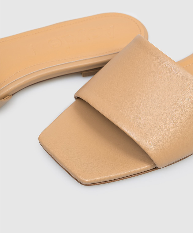 Aeyde Коричневі шкіряні шльопанці Anna FSFLOS8MFL012171700 зображення 5