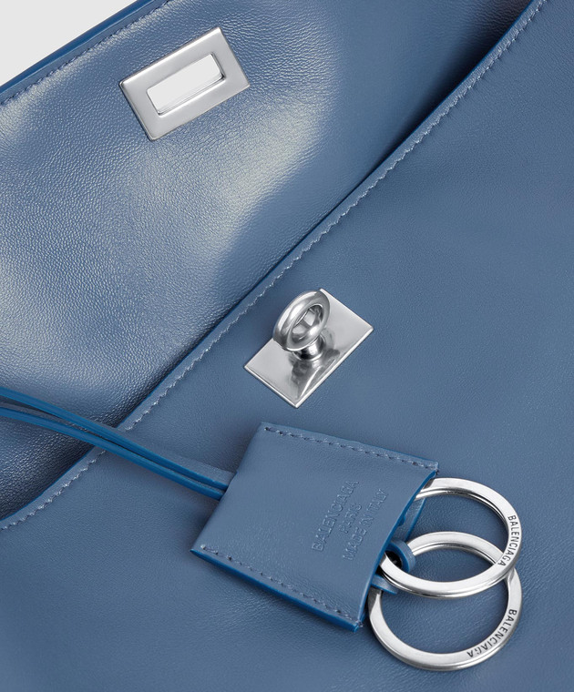 Balenciaga Синя шкіряна сумка Rodeo 7897722AA4U зображення 5