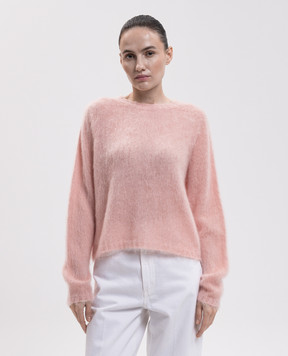 Max Mara Рожевий светр CAMPALE з вовною MSTCAMPALE
