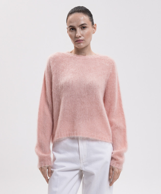 Max Mara Розовый свитер CAMPALE с шерстью MSTCAMPALE изображение 3
