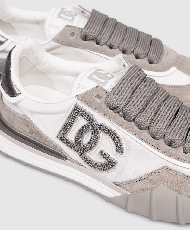 Dolce&Gabbana Серые комбинированные кроссовки DG Athletic CK2384A6N71 изображение 5
