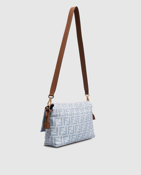 Fendi Голубая сумка-мессенджер Mamma с эффектом денима 8BR833AY6Q