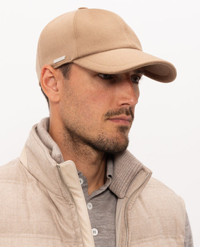 Enrico Mandelli Коричневая кепка из кашемира CAP4014816