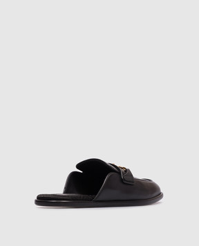 Versace Черные кожаные мюли Medusa 10218611A16645