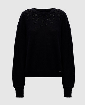 Kiton Черный джемпер с кашемиром и шелком D62938319