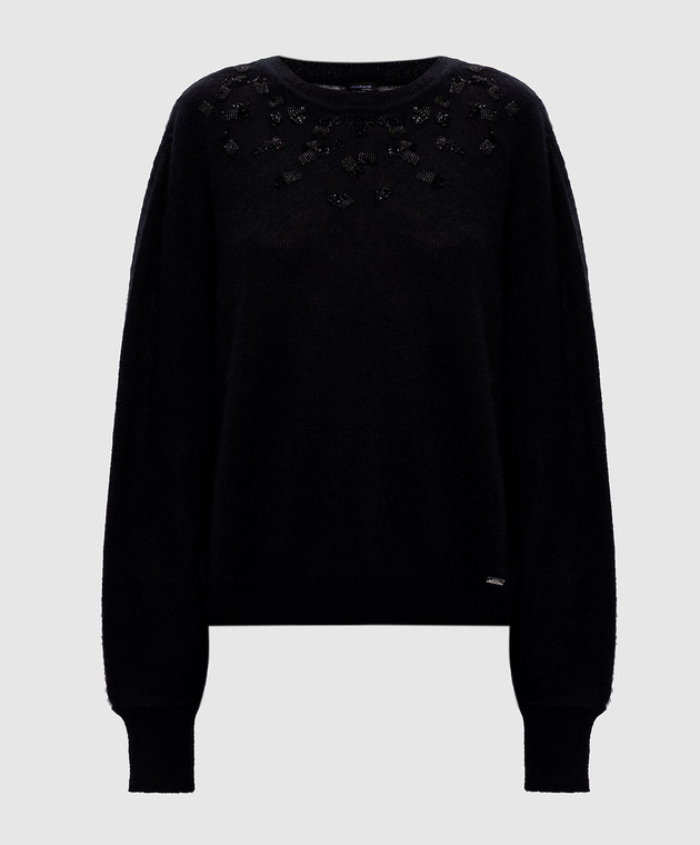 Kiton Черный джемпер с кашемиром и шелком D62938319