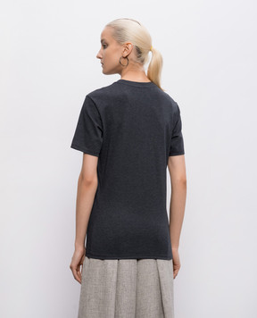 Intoca Сіра футболка з бавовни DIOSBASICPOUD442