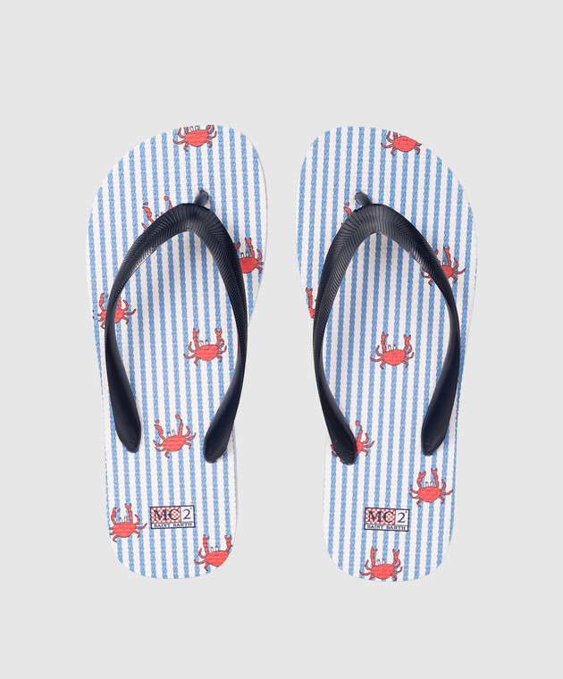 MC2 SAINT BARTH Детские синие шлепанцы FLFL00100762L изображение 4