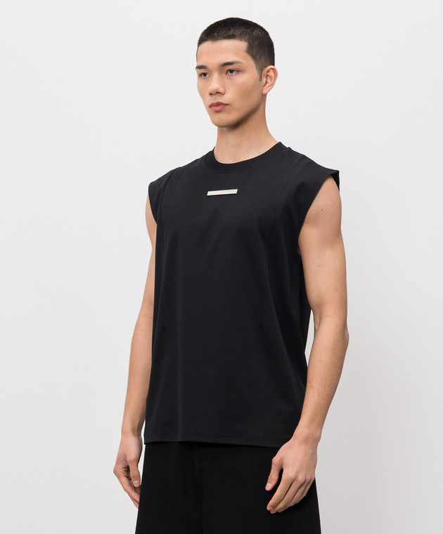 Heliot Emil Черная майка ASTRAPE M09144 изображение 3