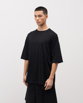 Ann Demeulemeester Чорна футболка Dieter High Comfort B0013827FA206