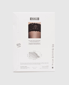 Wolford Бежеві панчохи 20 den Satin touch з мереживом 21223