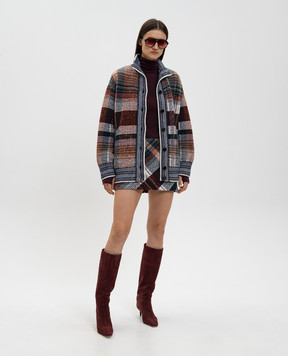 Missoni Кардиган з вовни в клітинку DS25WM1CBC005L