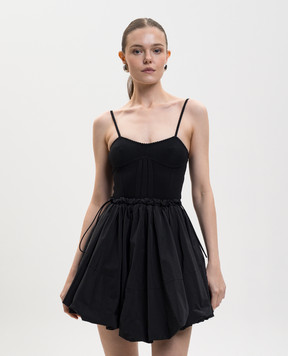 The Attico Чорна сукня-бюстьє 260WCA00460PLL011AA