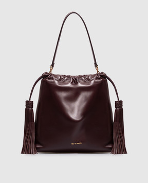 Etro Бордовая кожаная сумка-кисет KALISPERA WP1B0039AP466