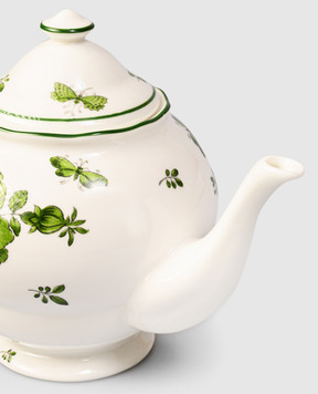 Geminiano Cozzi 1765 Белый фарфоровый заварной чайник Rosa Rosae SKBBU3369019