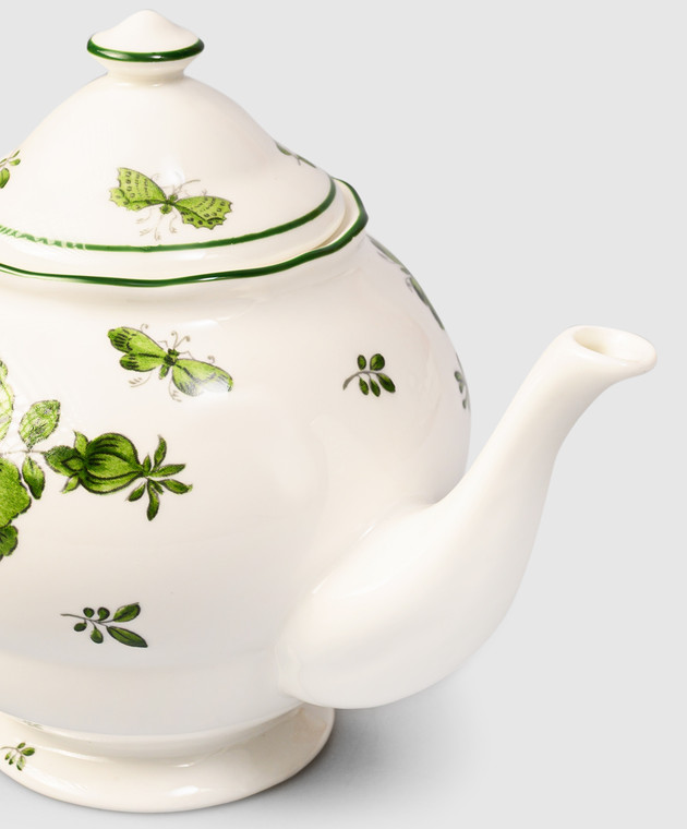 Geminiano Cozzi 1765 Белый фарфоровый заварной чайник Rosa Rosae SKBBU3369019 изображение 3