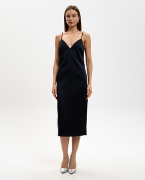 Twinset Черное платье с логотипом 261TP2416