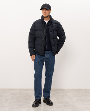Stone Island Синий кардиган из кашемира L2S155100067S0N21