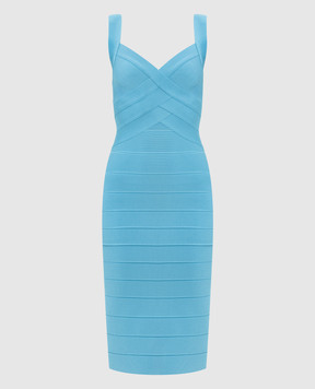 Herve Leger Блакитна сукня Clio 46HLT8563446
