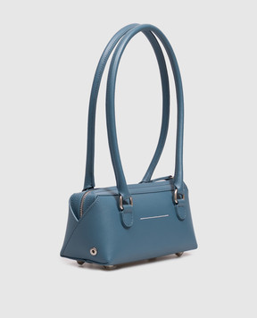 Maison Margiela MM6 Блакитна шкіряна сумка Bauletto SB6ZH0039P9061