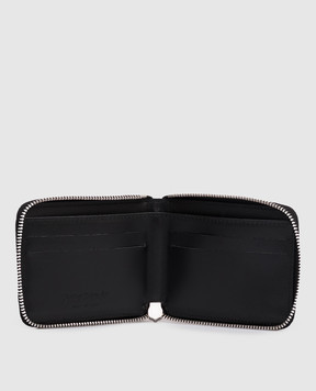 Palm Angels Черный кошелек с принтом логотипа PMNC025S26LEA001