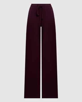 Ermanno Scervino Бордовые штаны прямого кроя D492P358RILM