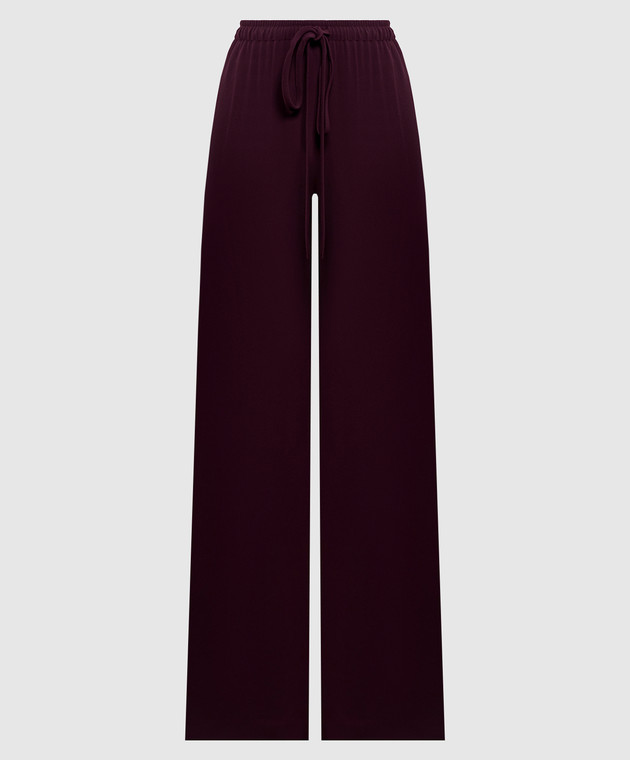 Ermanno Scervino Бордовые штаны прямого кроя D492P358RILM