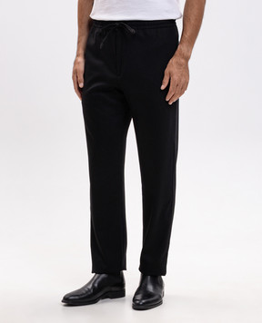 Canali Черные брюки из шерсти AN04763U97003