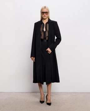 Tom Ford Черное пальто из шерсти CP1680FAX1567