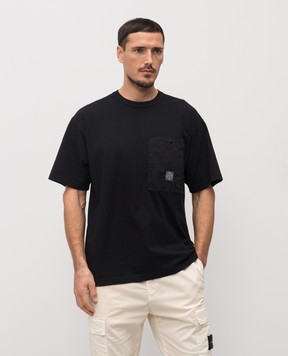 Stone Island Черная футболка с нашивкой логотипа L1S152100004S0115