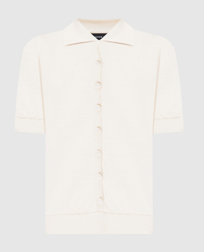 Jacob Lee Топ кольору айворі з кашеміру WCP0040SS26W