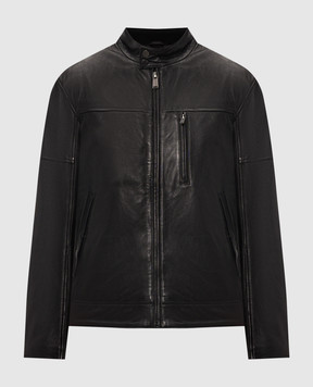 Trussardi Чорна шкіряна куртка R301M000054NML902L01