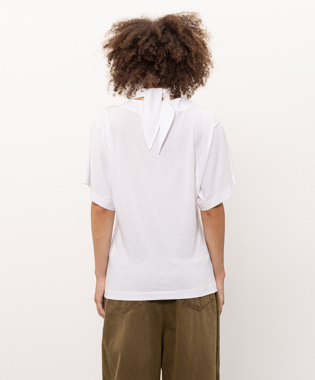 Juun.j Біла футболка з коміром JW6842W101 зображення 4