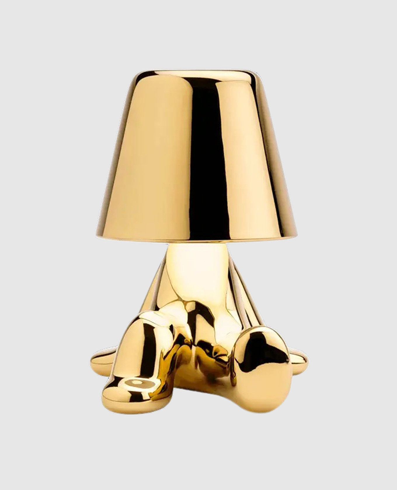 

Золотистая светодиодная лампа Sweet Brothers BOB, Золотистый, Декор