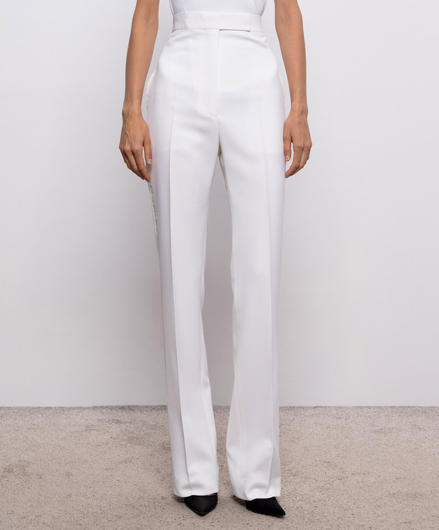Tom Ford Штани з вовни кольору айворі PAW705FAX1667 зображення 3