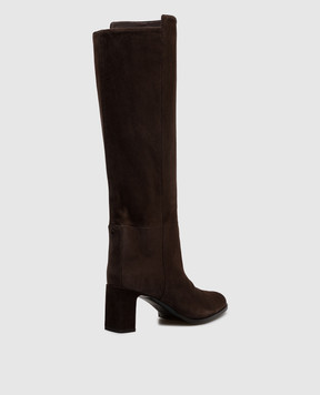 Jimmy Choo Коричневі замшеві чоботи Caly CALYKB65SUE