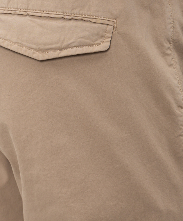 Peserico Бежевые брюки с нашивкой логотипа R54774T23D00800 изображение 5