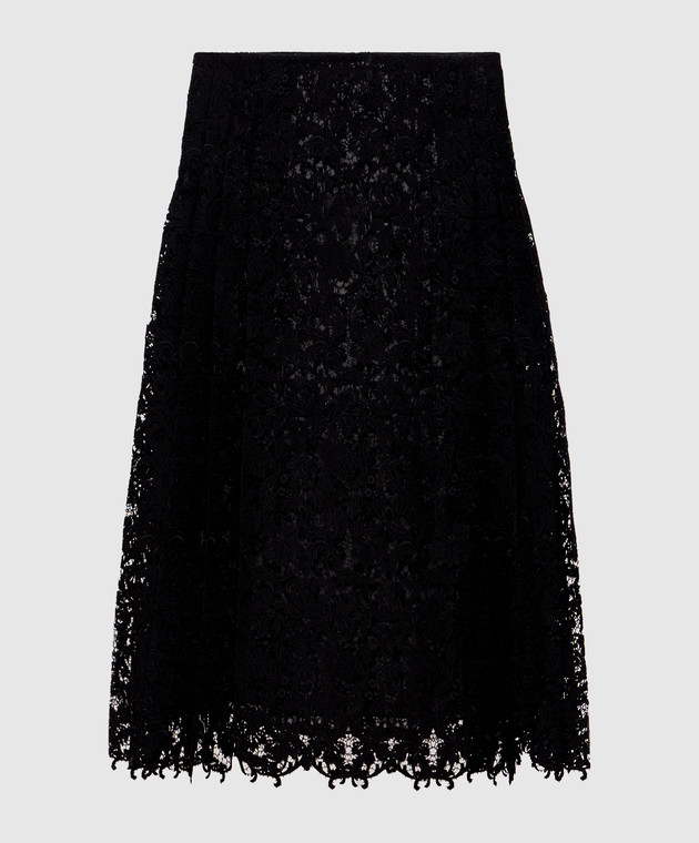 Fendi Черная юбка из кружева FQ7762B1U2