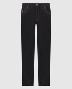 Brunello Cucinelli Темно-серые брюки из шерсти M038PF1012