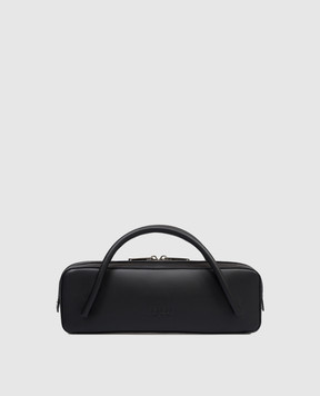 Dondup Черная кожаная сумка-багет WB307PL0660DXXX