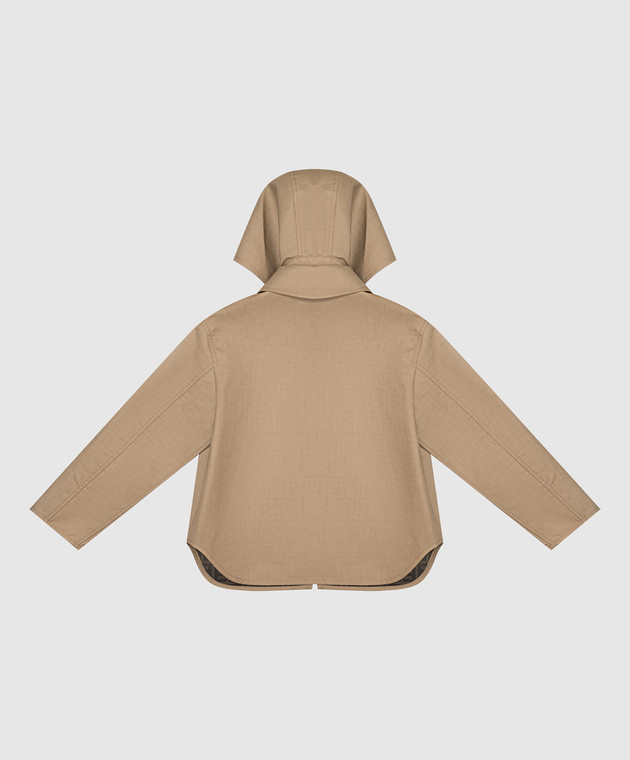 Fendi Дитяча куртка кольору хакі JFA241B1L3 зображення 2